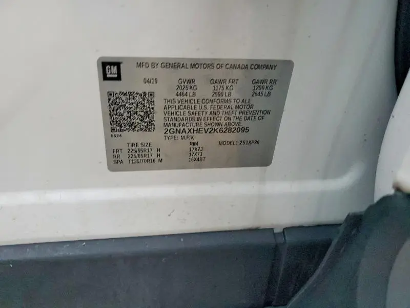 2019 CHEVROLET EQUINOX LS  