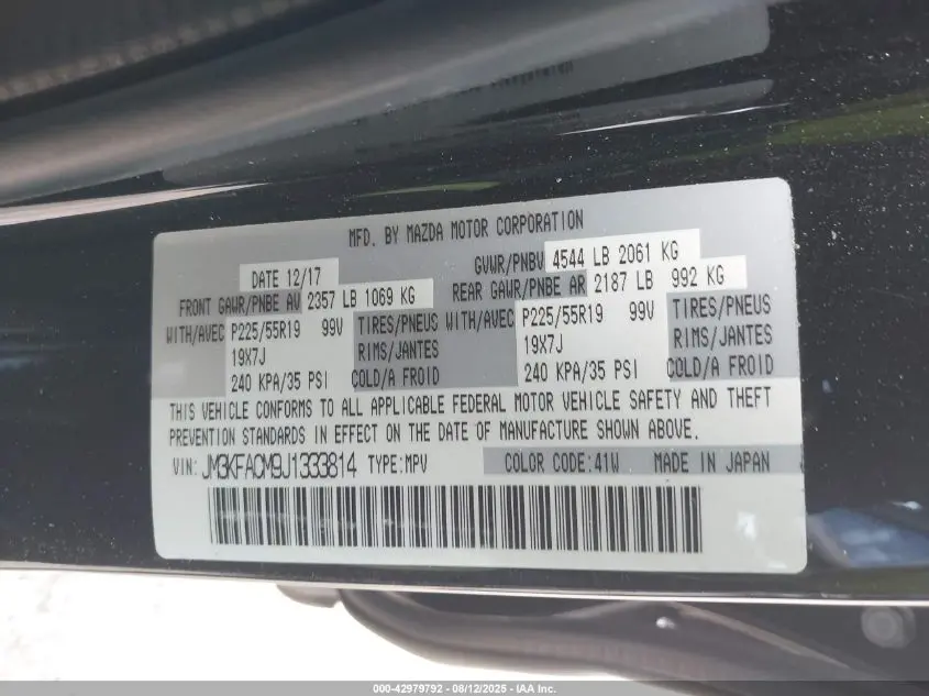 2018 MAZDA CX-5 TOURING