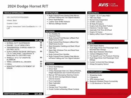 2024 DODGE HORNET R  