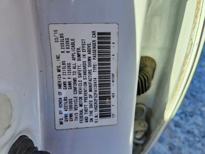 2015 HONDA ACCORD SPORT  