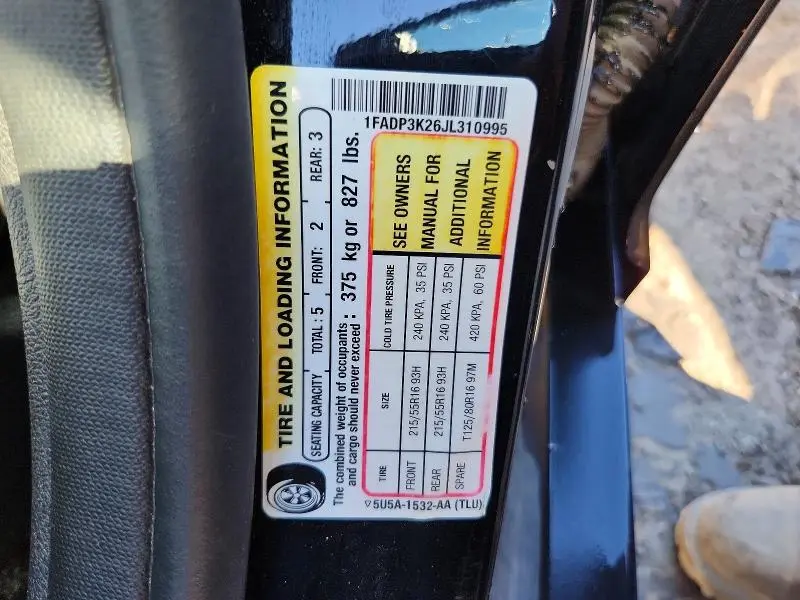 2018 FORD FOCUS SE  
