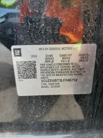2020 CHEVROLET MALIBU LT  