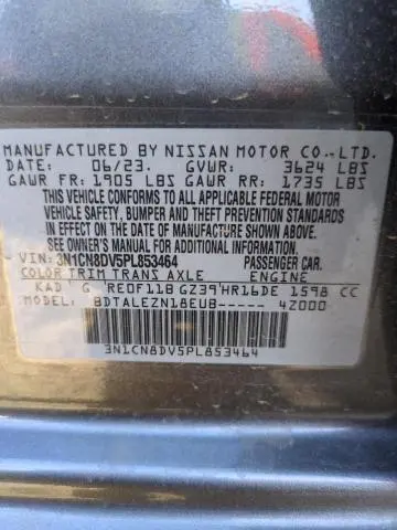 2023 NISSAN VERSA S  