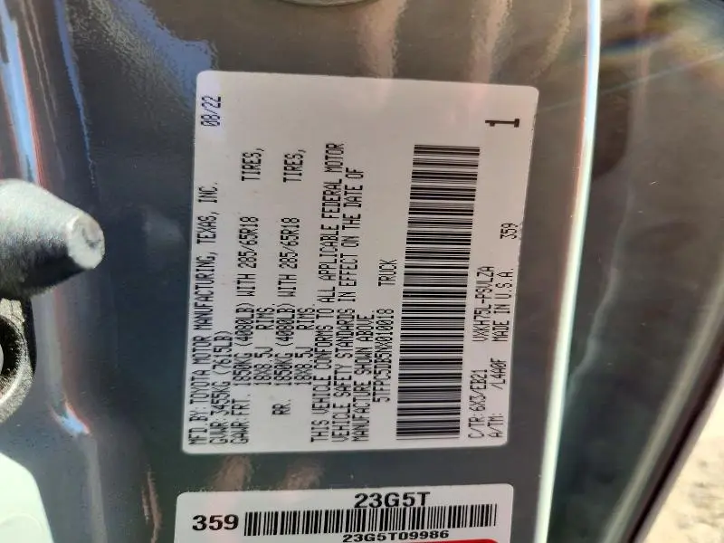 2022 TOYOTA TUNDRA TRD PRO HV  