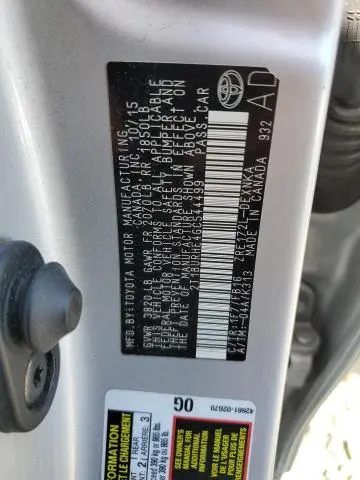 2016 TOYOTA COROLLA L  