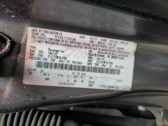 2012 FORD FOCUS SE  