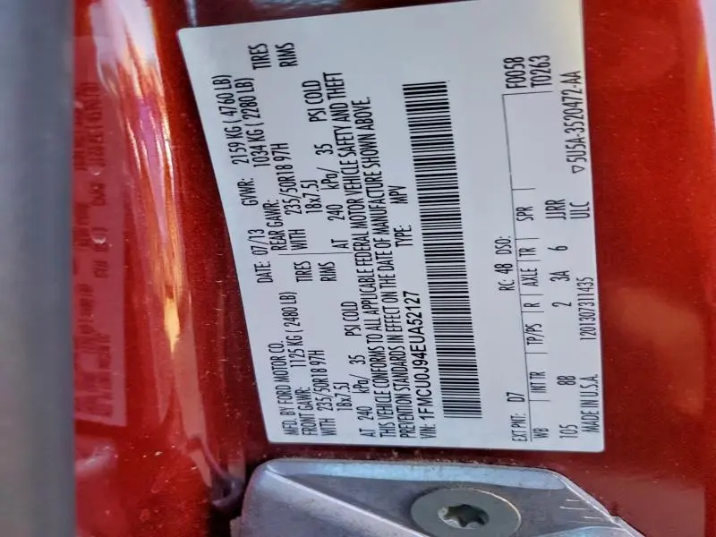 2014 FORD ESCAPE TITANIUM  