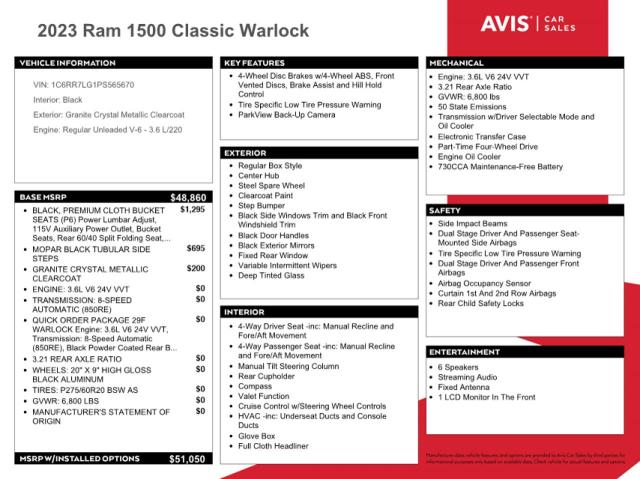 2023 RAM 1500 CLASSIC SLT