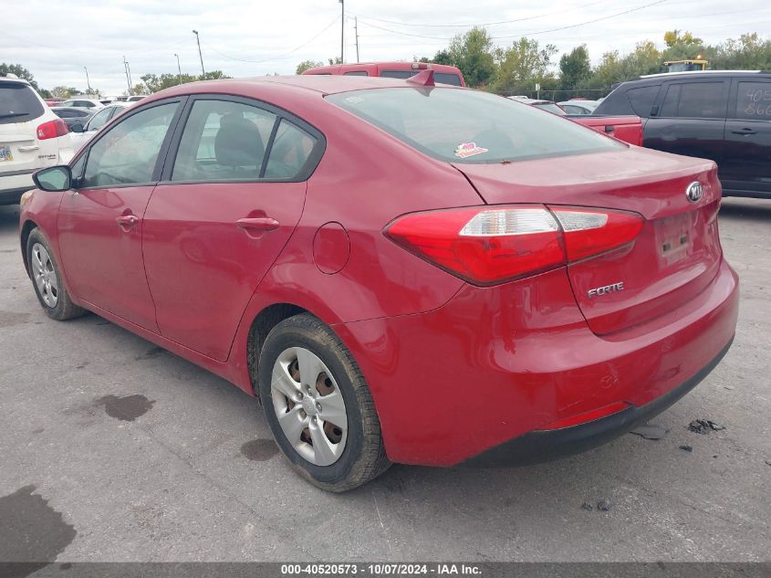 2016 KIA FORTE LX