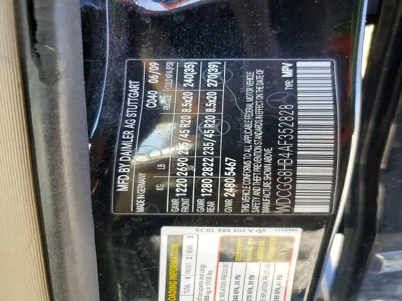 2010 MERCEDES-BENZ GLK 350 4MATIC  