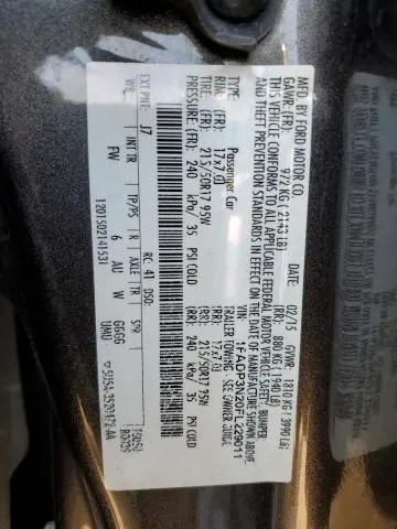 2015 FORD FOCUS TITANIUM  