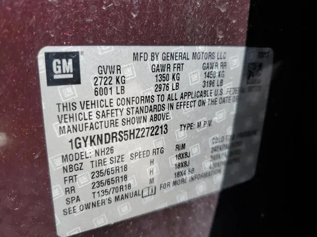 2017 CADILLAC XT5 LUXURY  