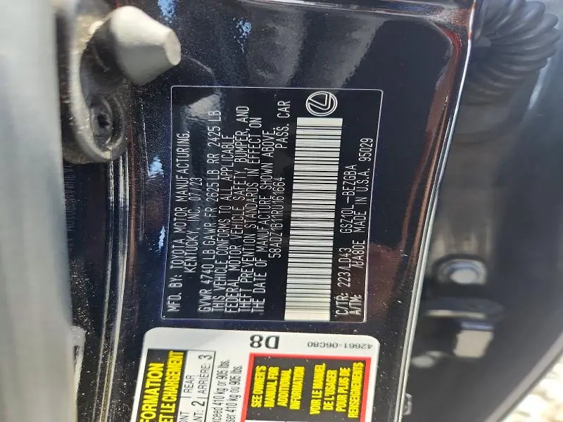 2024 LEXUS ES 350 BASE  