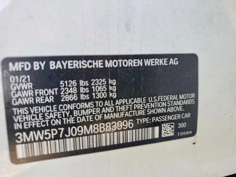 2021 BMW 330E   