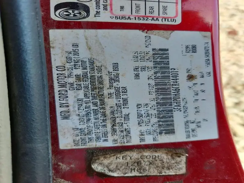 2012 FORD FUSION SE  