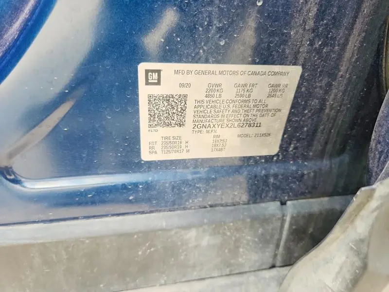 2020 CHEVROLET EQUINOX PREMIER  