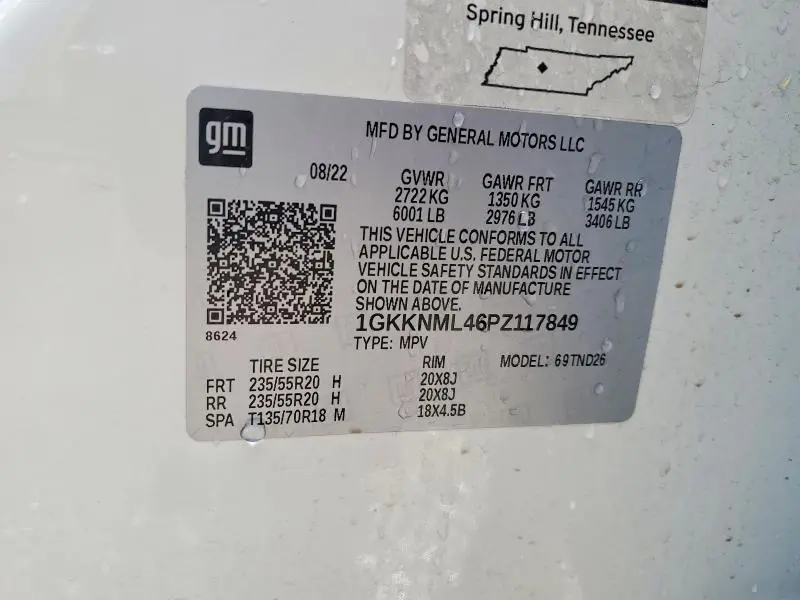 2023 GMC ACADIA SLT  