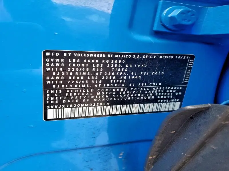 2022 VOLKSWAGEN TAOS SEL  