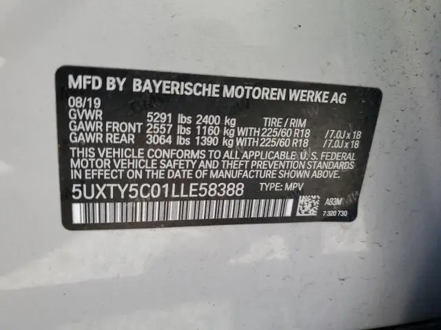 2020 BMW X3 XDRIVE30I  