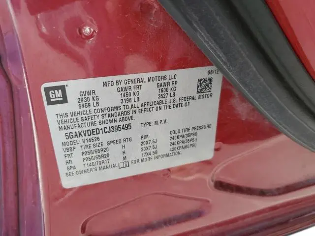 2012 BUICK ENCLAVE   