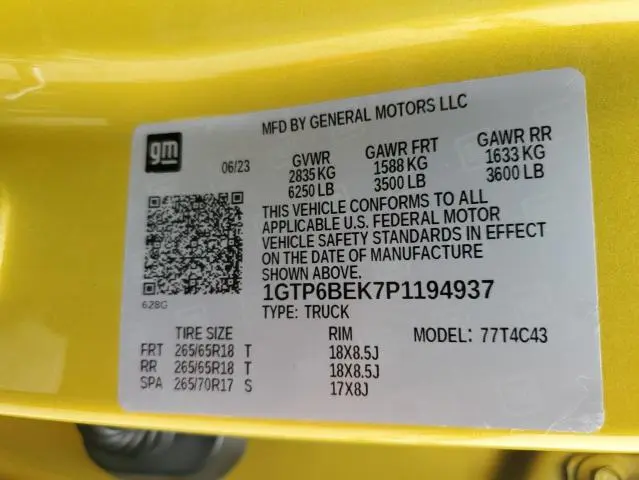 2023 GMC CANYON ELEVATION  