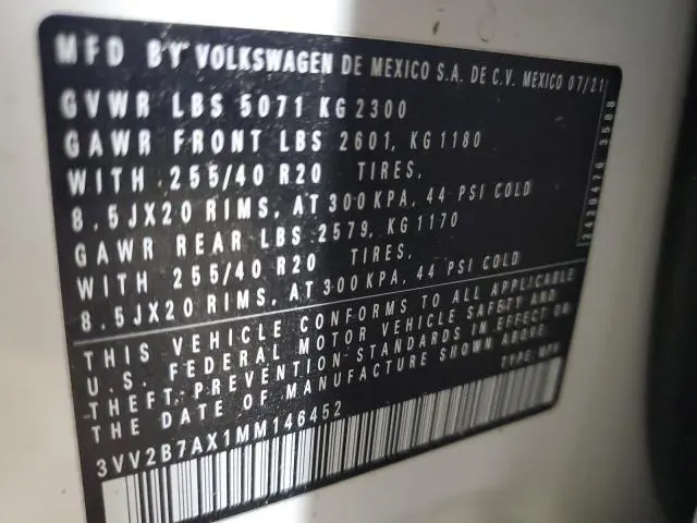 2021 VOLKSWAGEN TIGUAN SE  