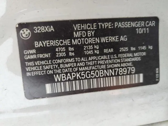 2011 BMW 328 XI SULEV  