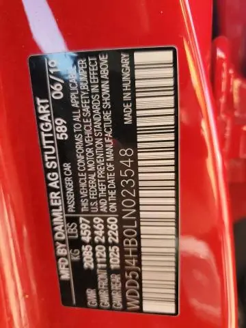 2020 MERCEDES-BENZ CLA 250 4MATIC  