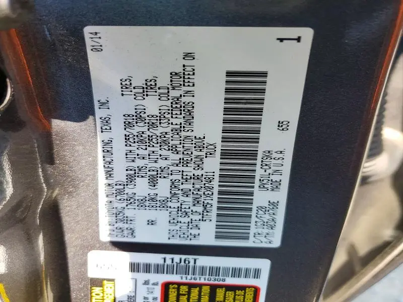 2014 TOYOTA TUNDRA SR5  