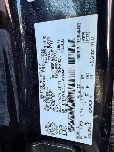 2018 FORD F150 SUPERCREW  