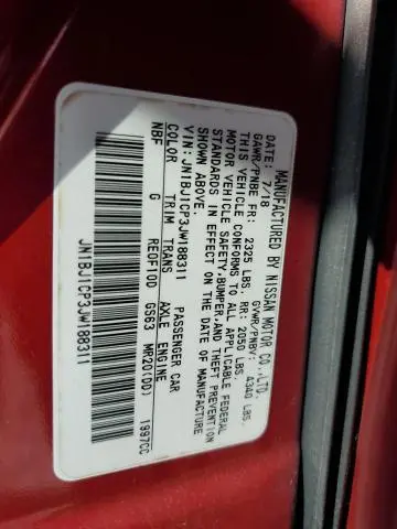 2018 NISSAN ROGUE SPORT S  