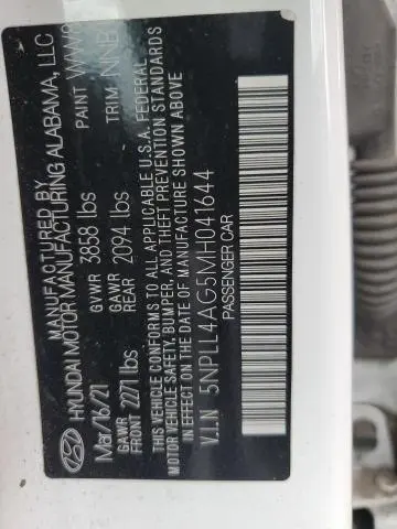 2021 HYUNDAI ELANTRA SE