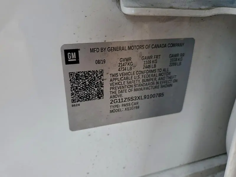 2020 CHEVROLET IMPALA LT  