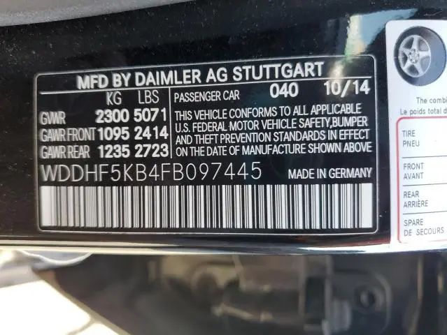 2015 MERCEDES-BENZ E 350  