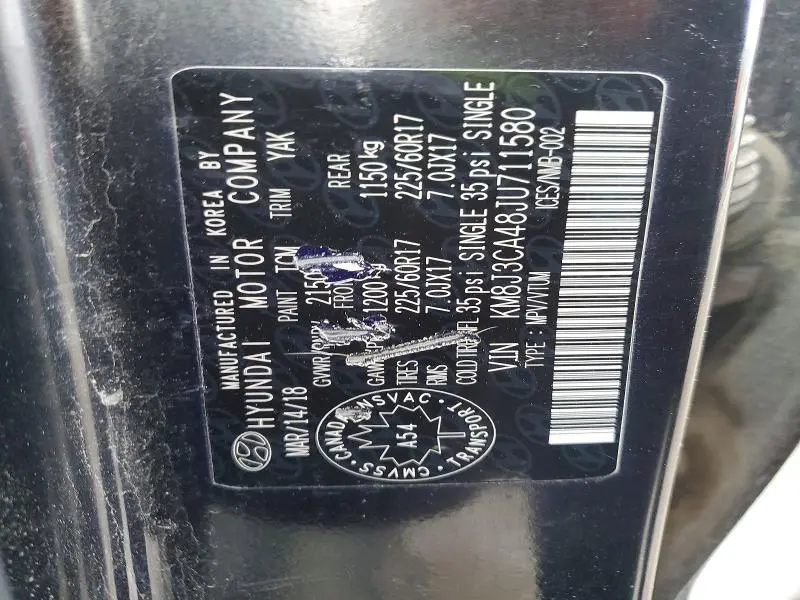 2018 HYUNDAI TUCSON SE  