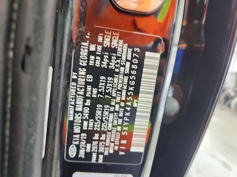 2019 KIA SORENTO SX V6  