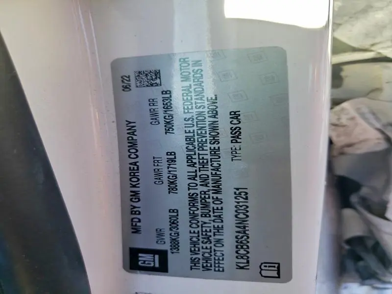 2022 CHEVROLET SPARK LS  