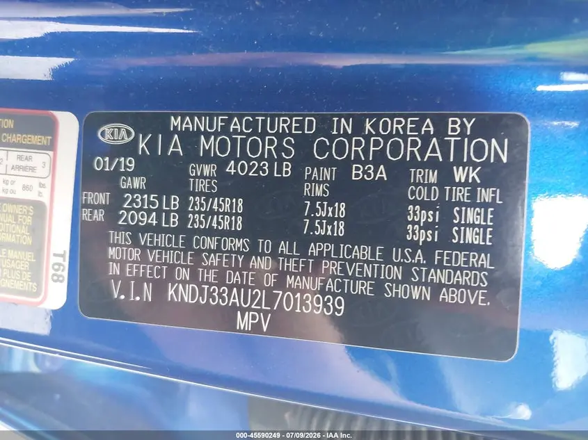2020 KIA SOUL EX