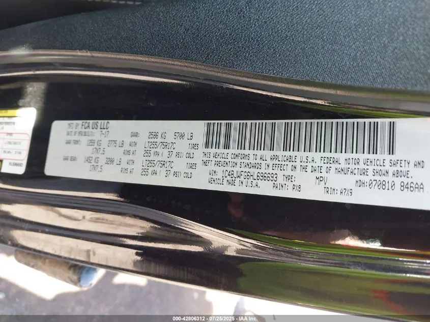 2017 JEEP WRANGLER UNLIMITED RUBICON 4X4