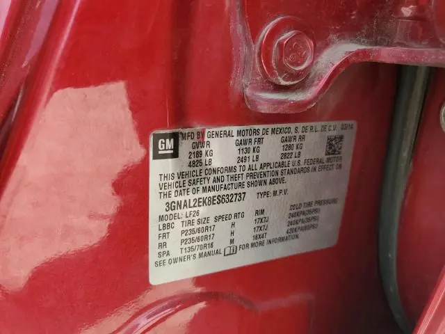 2014 CHEVROLET CAPTIVA LS  