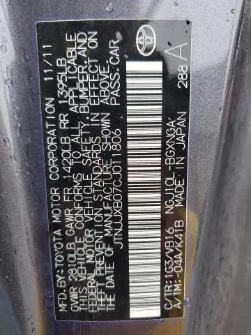 2012 TOYOTA SCION IQ