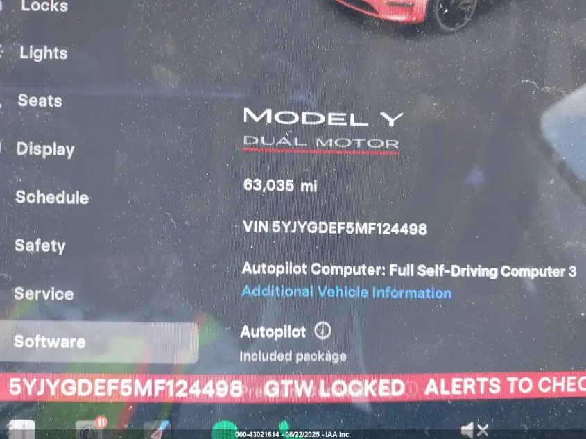 2021 TESLA MODEL Y PERFORMANCE DUAL MOTOR ALL-WHEEL DRIVE