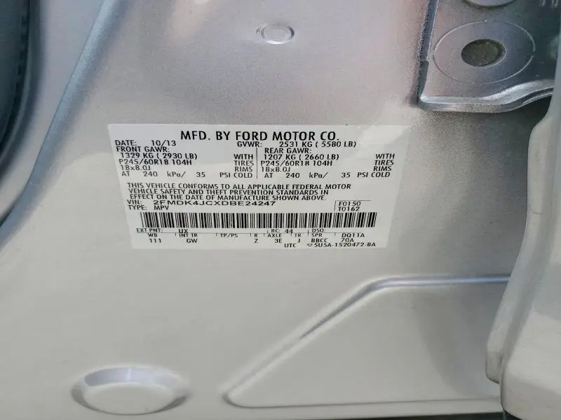 2013 FORD EDGE SE SEL  