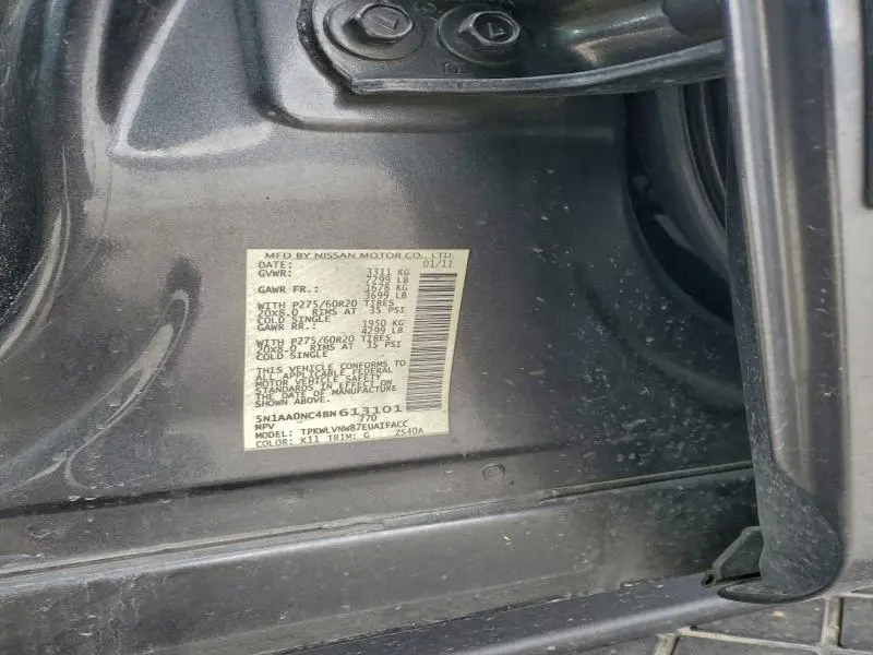 2011 NISSAN ARMADA SV  