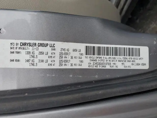 2014 DODGE GRAND CARAVAN SE  