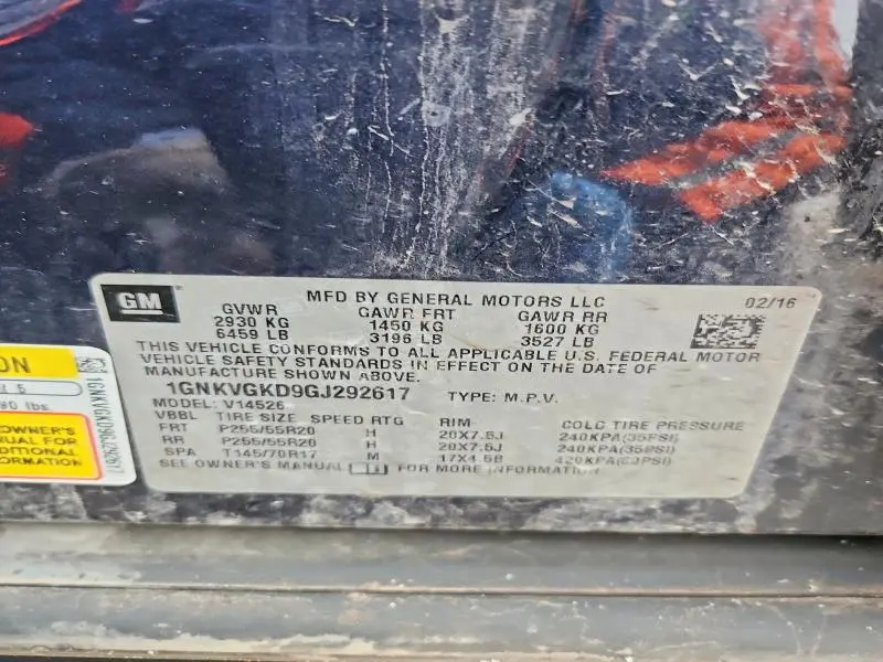 2016 CHEVROLET TRAVERSE LT  