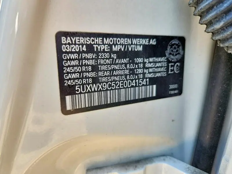 2014 BMW X3 XDRIVE28I  