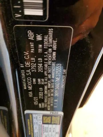 2021 KIA FORTE GT LINE
