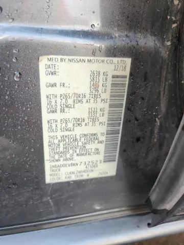 2019 NISSAN FRONTIER SV  