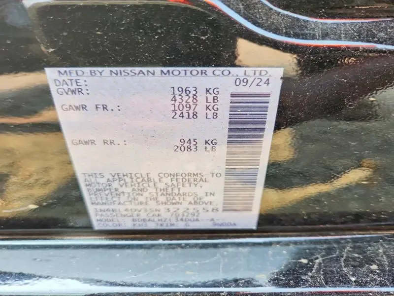 2025 NISSAN ALTIMA SV  